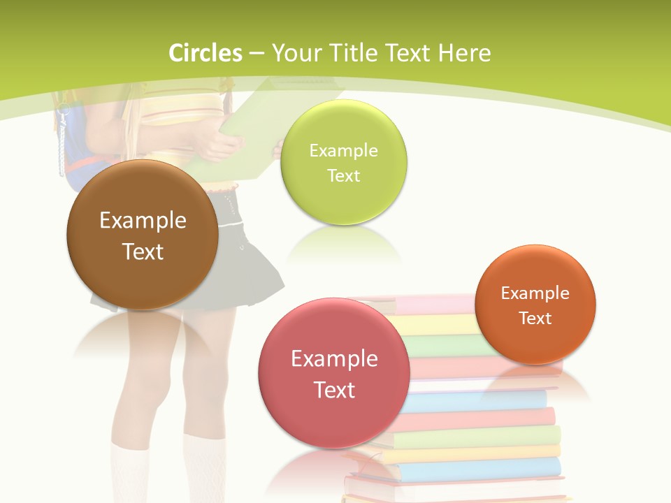 Beautiful Girl Happiness PowerPoint Template