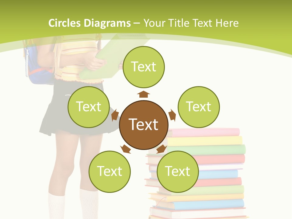 Beautiful Girl Happiness PowerPoint Template