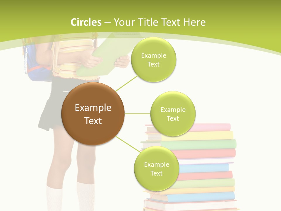 Beautiful Girl Happiness PowerPoint Template