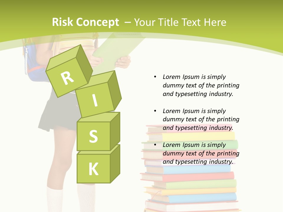 Beautiful Girl Happiness PowerPoint Template