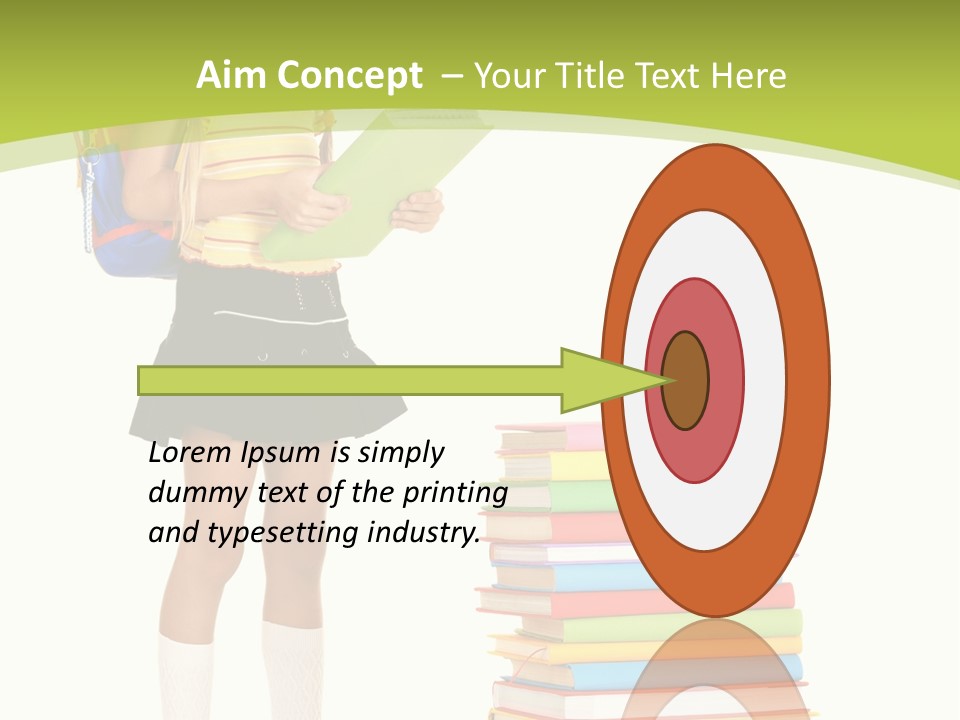 Beautiful Girl Happiness PowerPoint Template