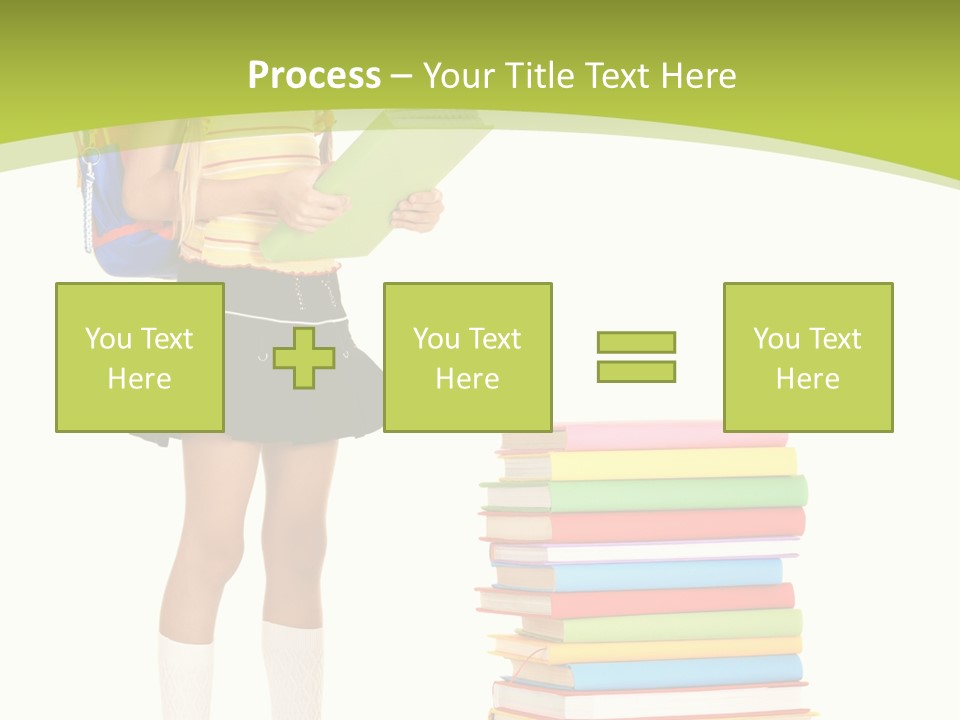 Beautiful Girl Happiness PowerPoint Template