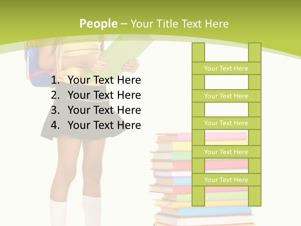 Beautiful Girl Happiness PowerPoint Template