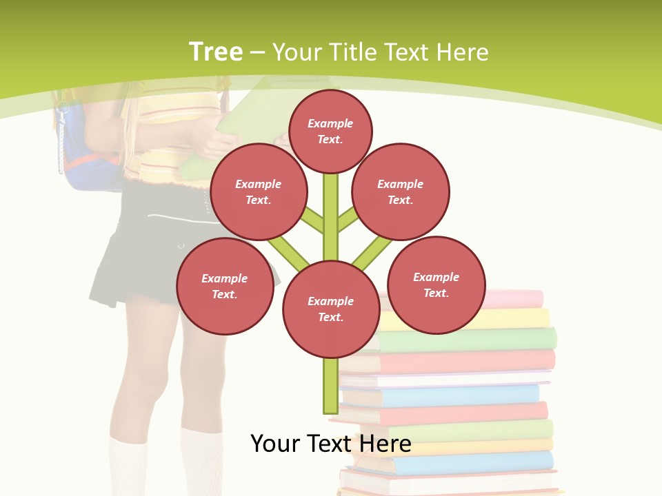 Beautiful Girl Happiness PowerPoint Template