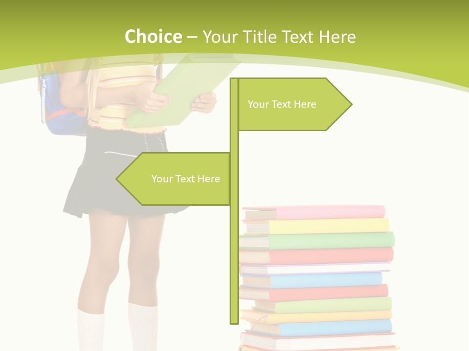 Beautiful Girl Happiness PowerPoint Template