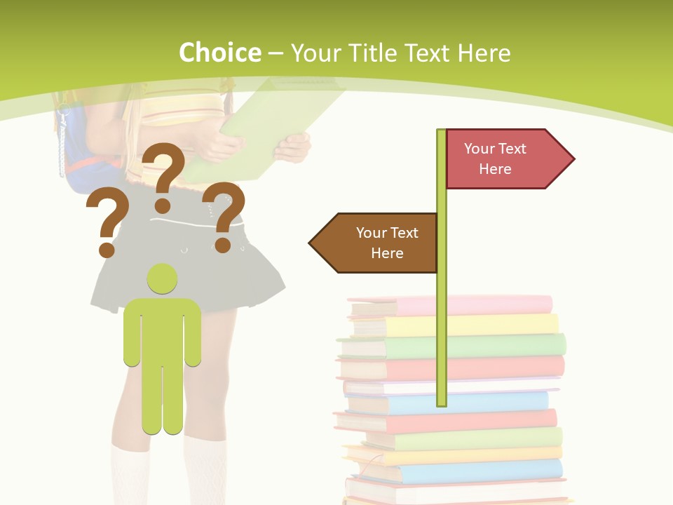 Beautiful Girl Happiness PowerPoint Template