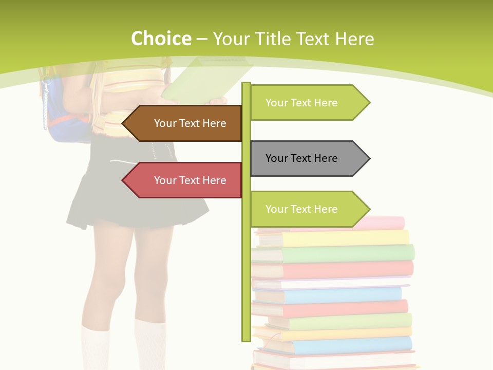 Beautiful Girl Happiness PowerPoint Template