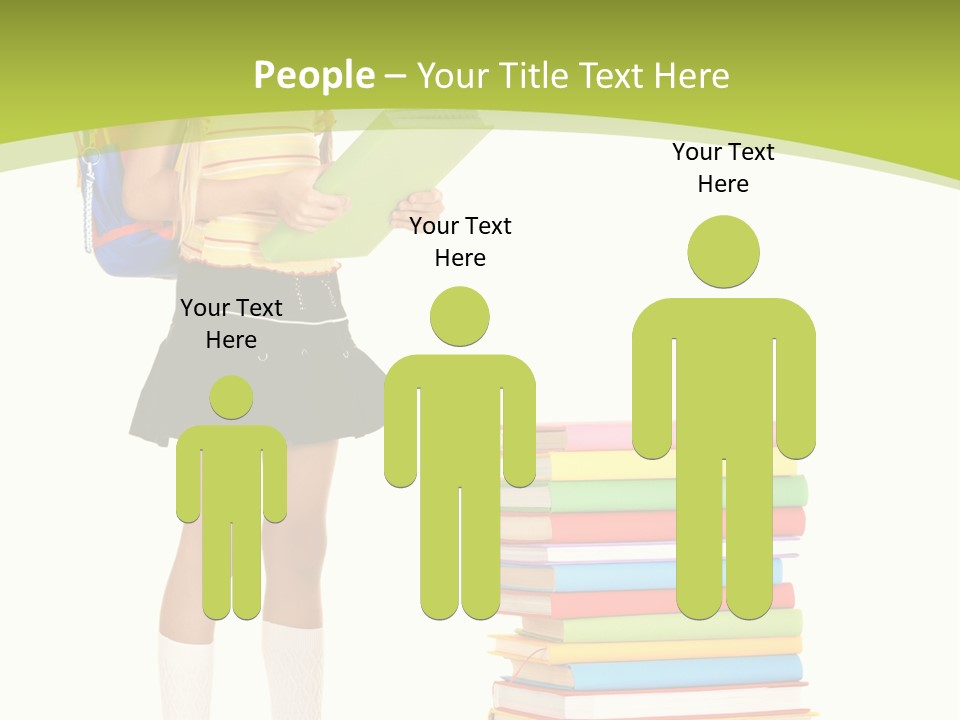 Beautiful Girl Happiness PowerPoint Template