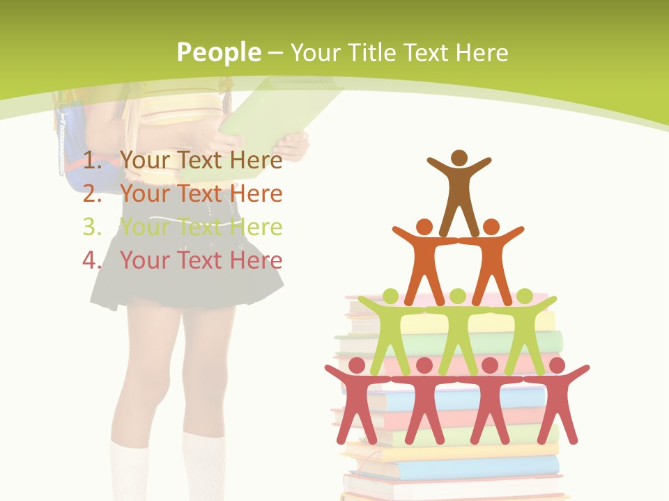 Beautiful Girl Happiness PowerPoint Template