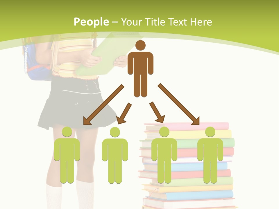 Beautiful Girl Happiness PowerPoint Template