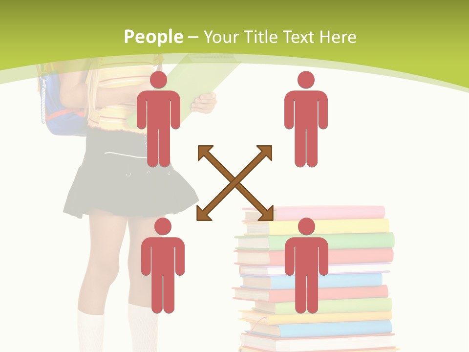 Beautiful Girl Happiness PowerPoint Template