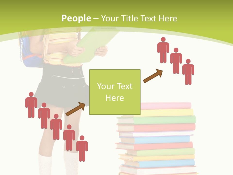 Beautiful Girl Happiness PowerPoint Template