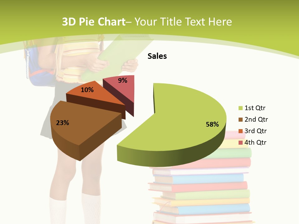 Beautiful Girl Happiness PowerPoint Template