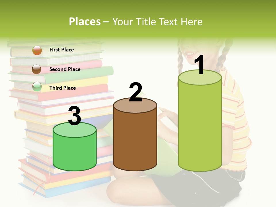 Orange People One Person PowerPoint Template