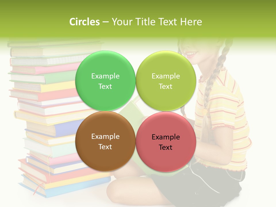 Orange People One Person PowerPoint Template