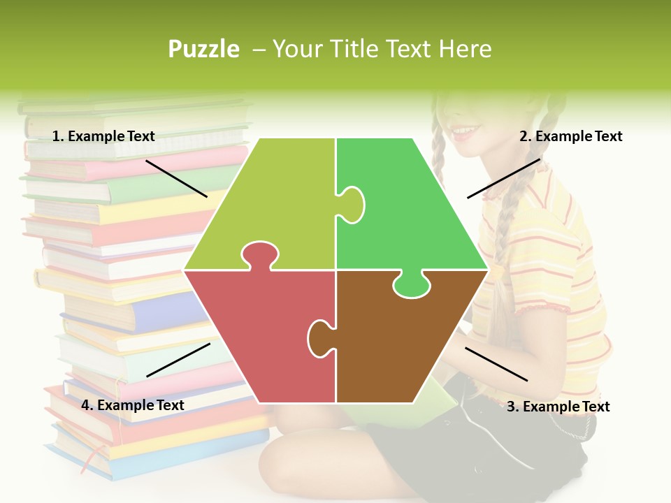 Orange People One Person PowerPoint Template