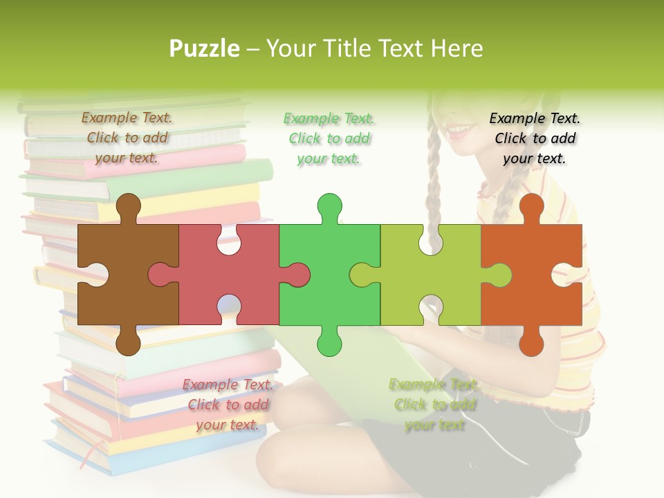 Orange People One Person PowerPoint Template