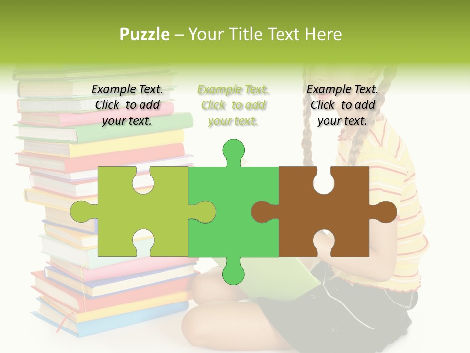 Orange People One Person PowerPoint Template