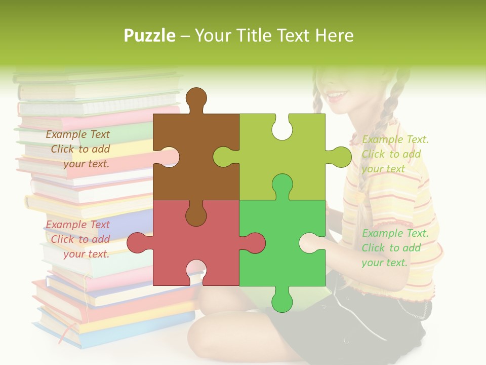 Orange People One Person PowerPoint Template