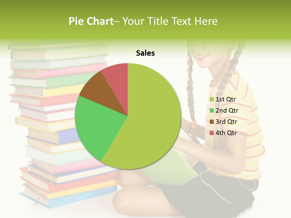 Orange People One Person PowerPoint Template