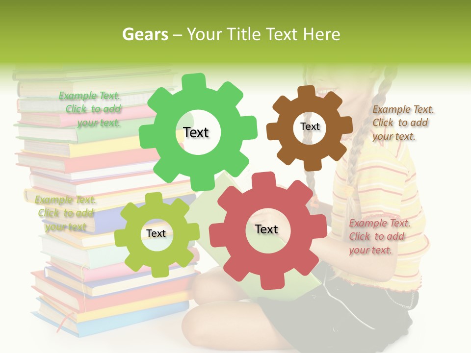 Orange People One Person PowerPoint Template