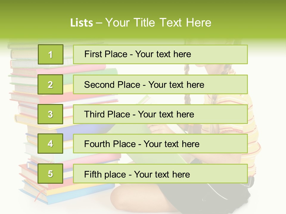 Orange People One Person PowerPoint Template