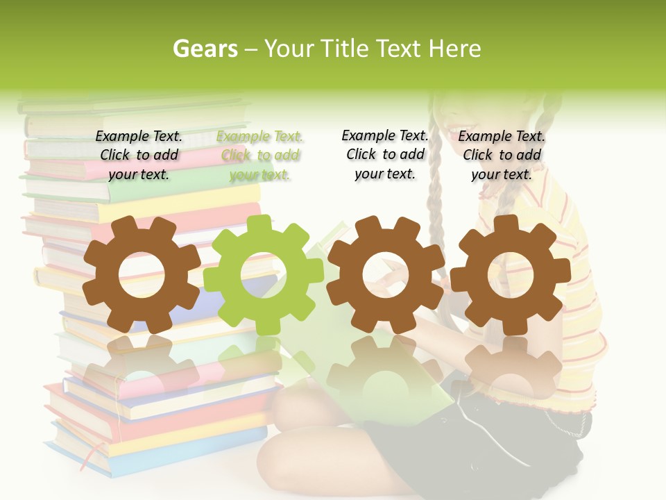 Orange People One Person PowerPoint Template