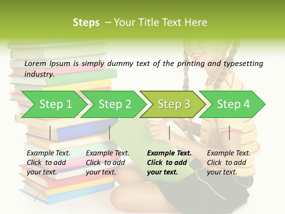 Orange People One Person PowerPoint Template