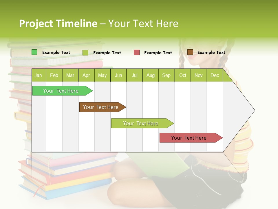 Orange People One Person PowerPoint Template