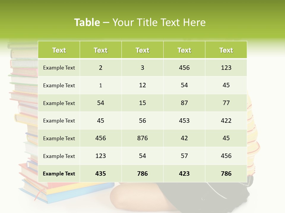 Orange People One Person PowerPoint Template