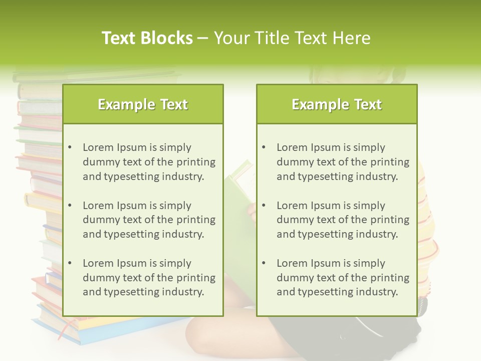 Orange People One Person PowerPoint Template