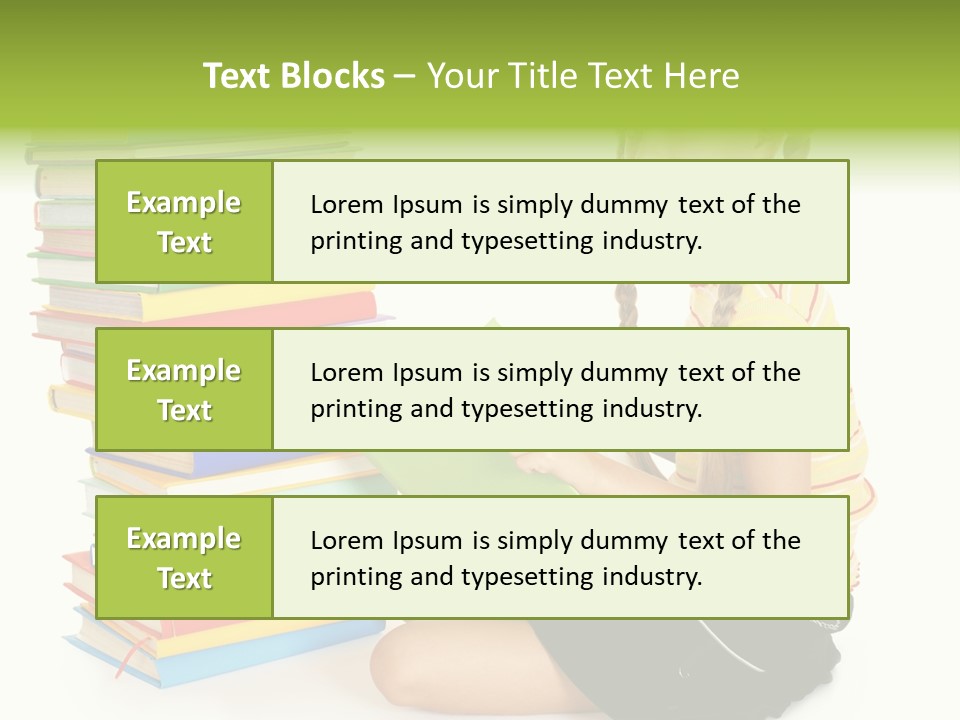 Orange People One Person PowerPoint Template