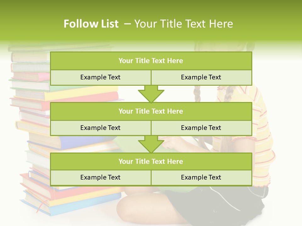 Orange People One Person PowerPoint Template