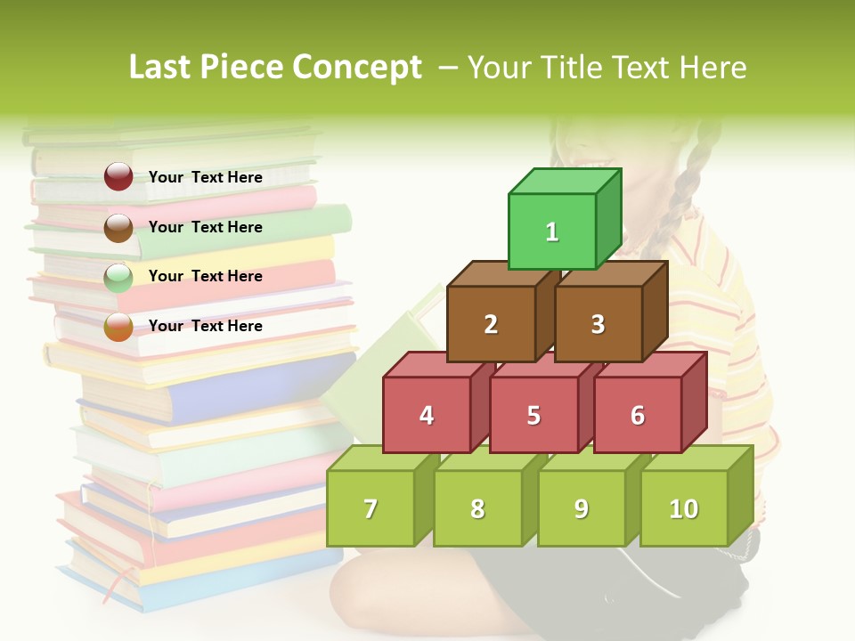 Orange People One Person PowerPoint Template