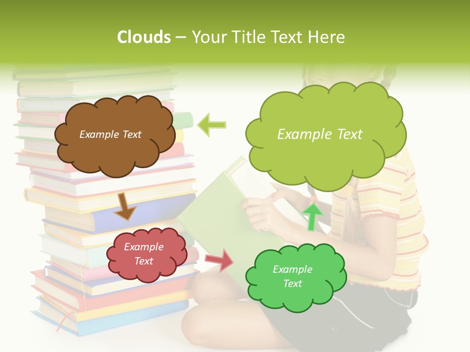 Orange People One Person PowerPoint Template