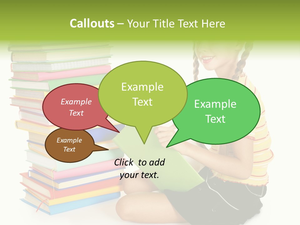 Orange People One Person PowerPoint Template