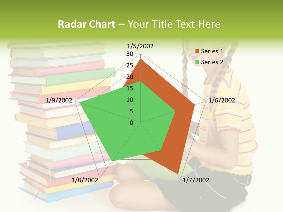Orange People One Person PowerPoint Template