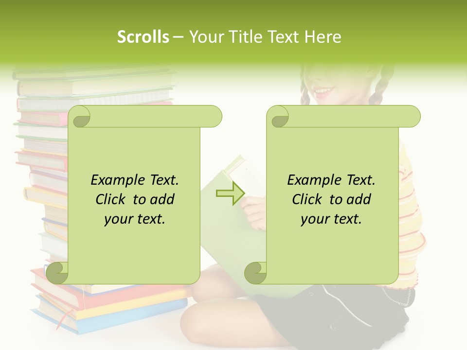 Orange People One Person PowerPoint Template