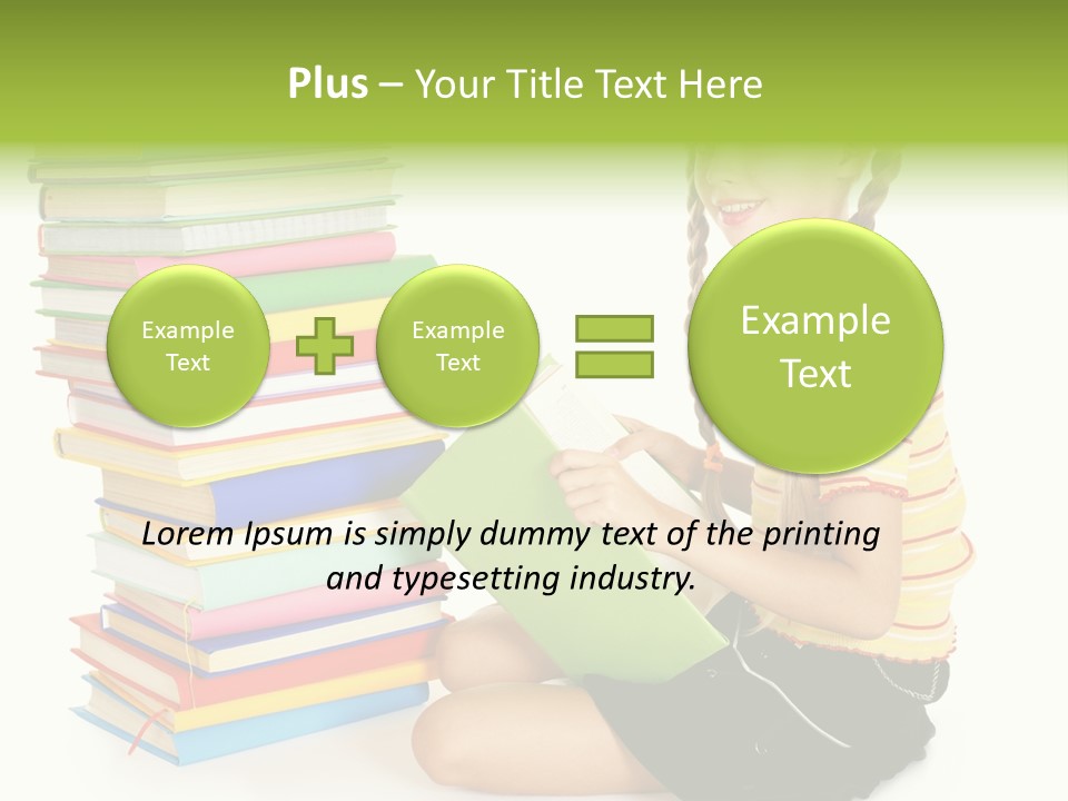 Orange People One Person PowerPoint Template