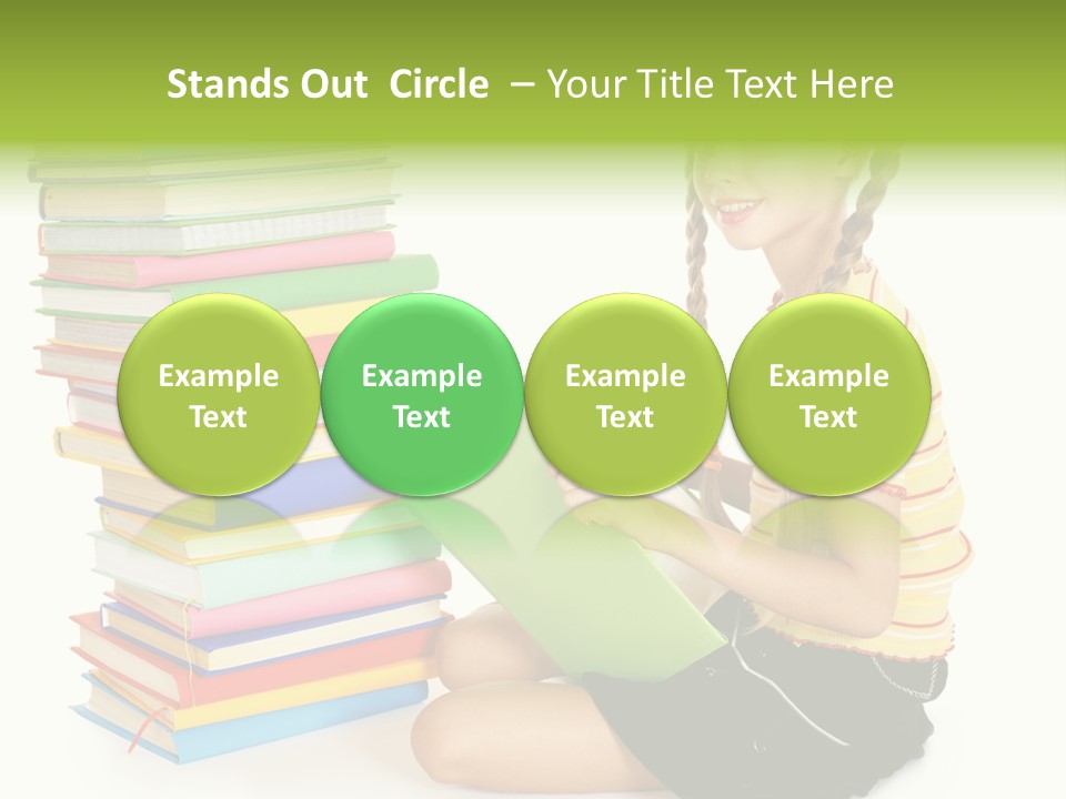 Orange People One Person PowerPoint Template