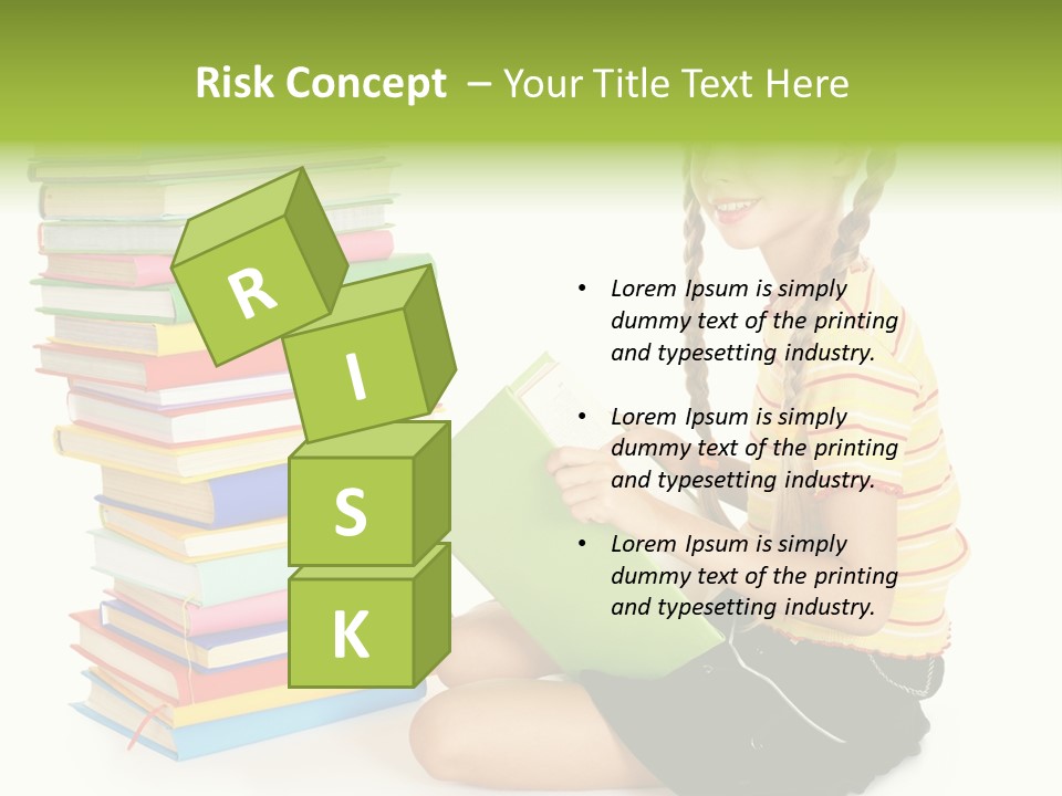 Orange People One Person PowerPoint Template