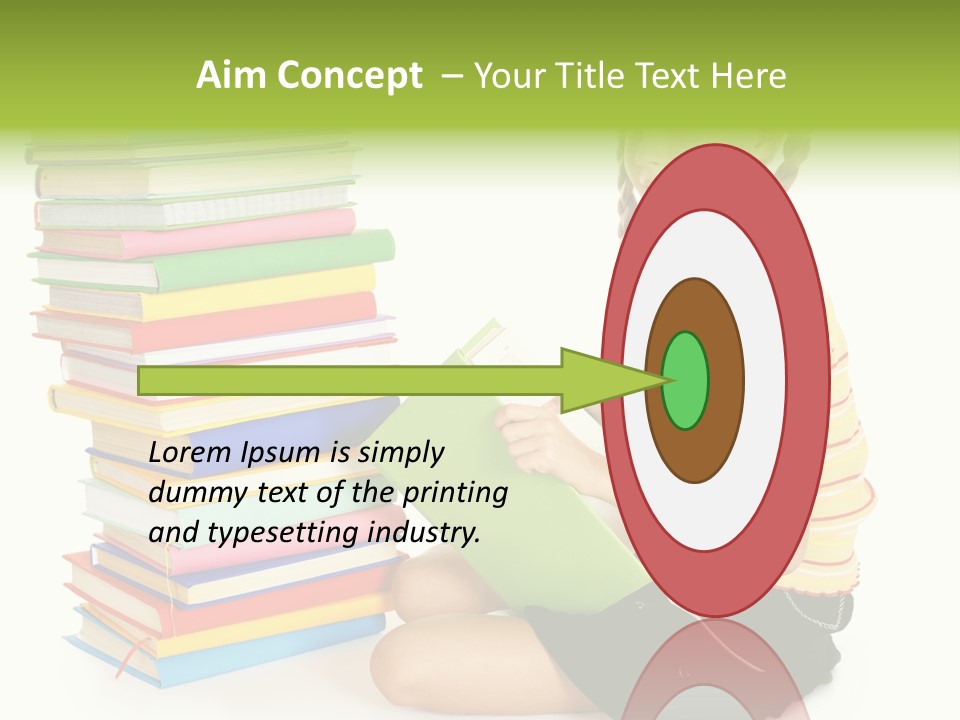 Orange People One Person PowerPoint Template