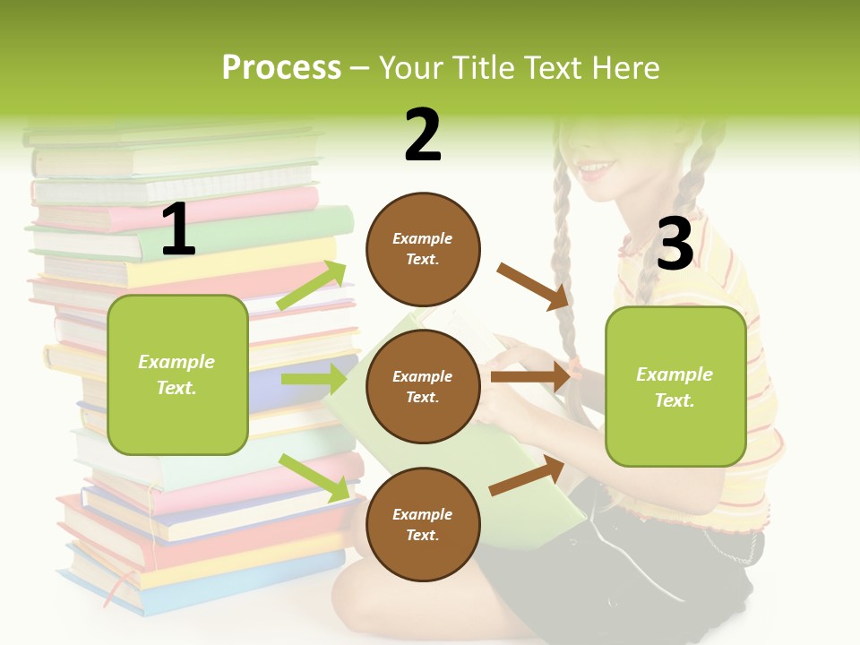 Orange People One Person PowerPoint Template
