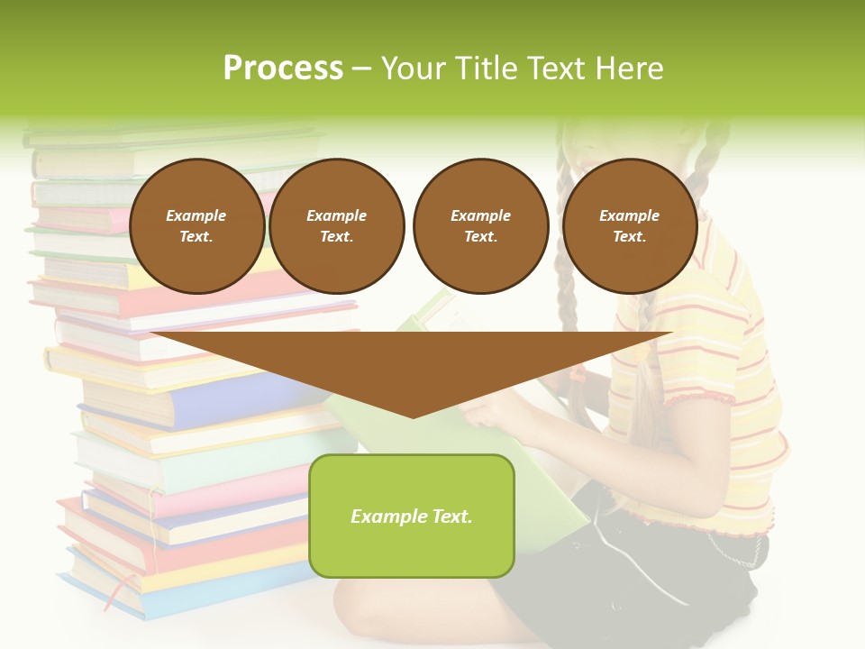 Orange People One Person PowerPoint Template