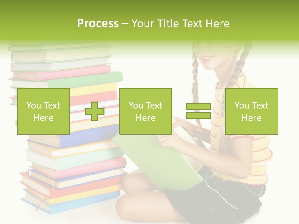 Orange People One Person PowerPoint Template