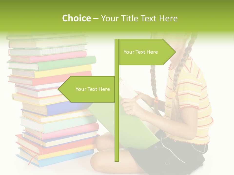 Orange People One Person PowerPoint Template