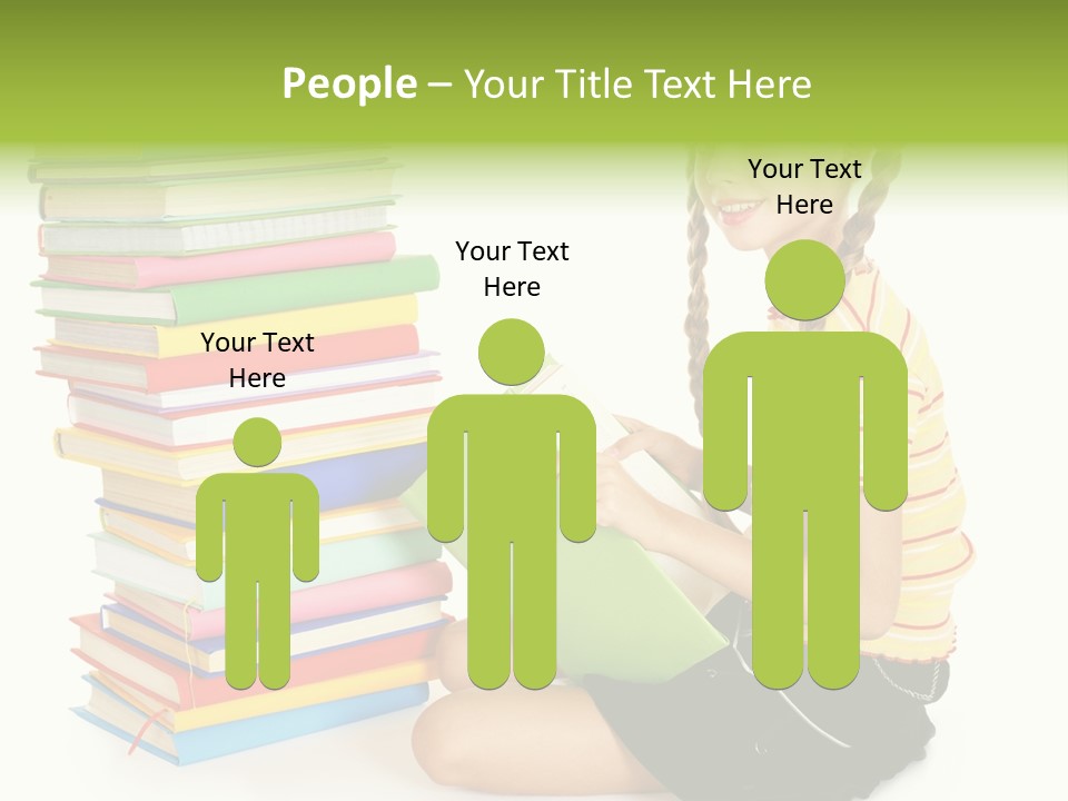 Orange People One Person PowerPoint Template