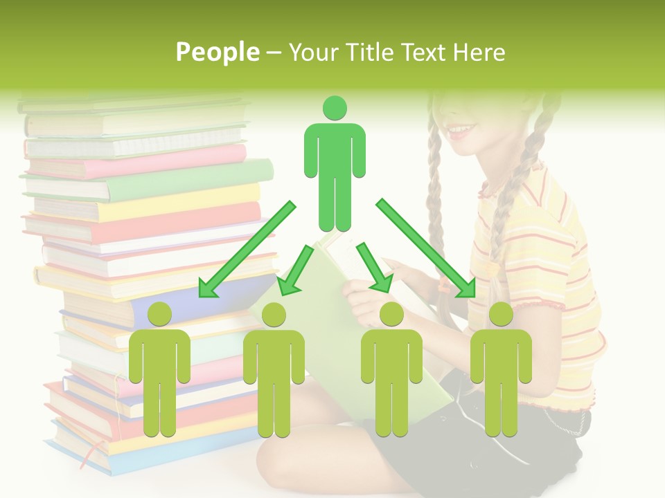 Orange People One Person PowerPoint Template