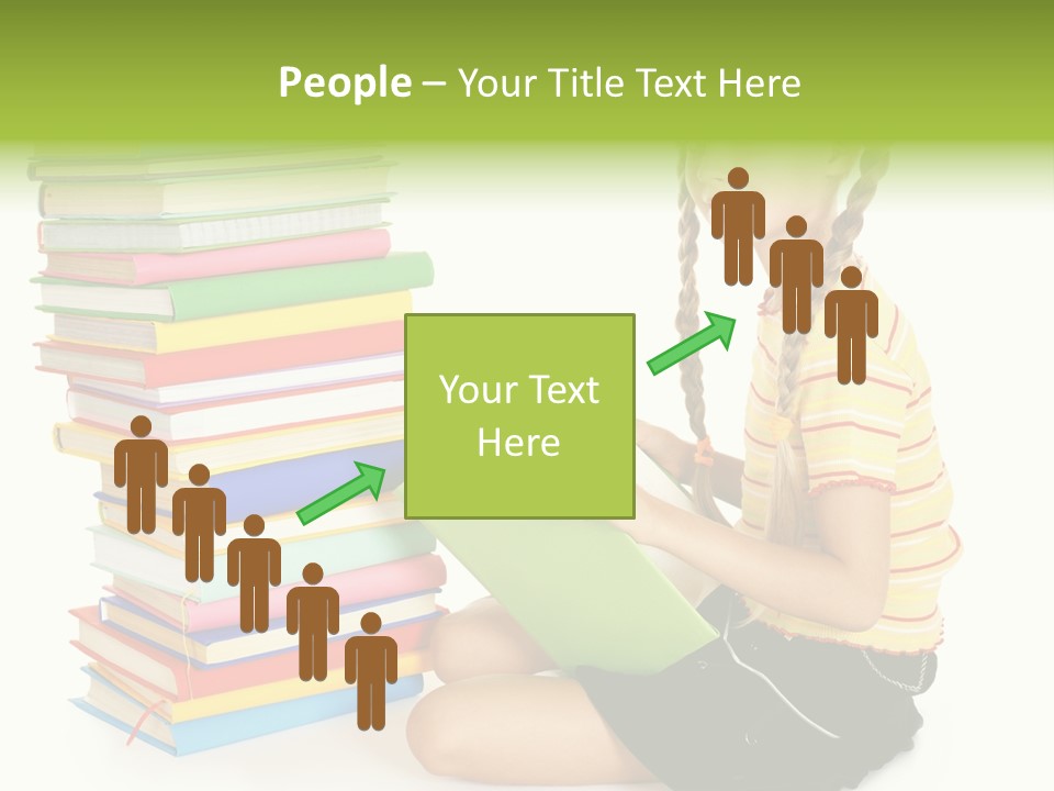 Orange People One Person PowerPoint Template