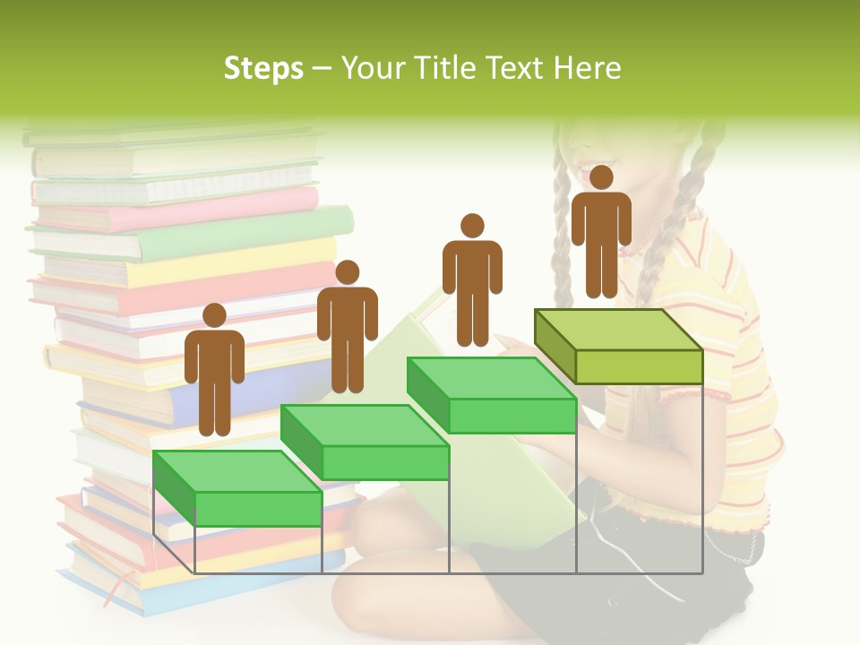 Orange People One Person PowerPoint Template